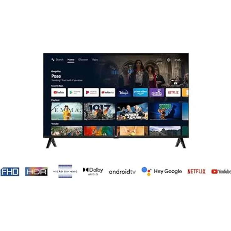 TCL S54 Series 32S5400A 81,3 cm (32 Zoll) HD Smart TV WiFi Schwarz – Bild 3