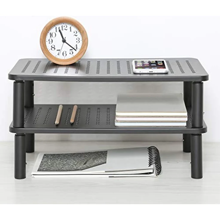 Monitorständer Metall Lochmuster 37 x 10 x 24 cm (BxHxT) – Bild 6