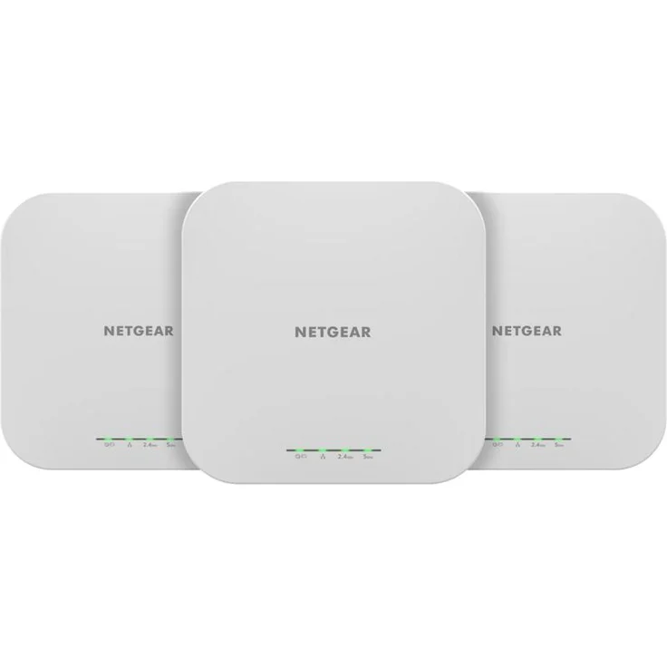 Netgear Wax610 3-Pack, WLAN 6 Access Points mit erweiterter Netzwerksicherheit und Cloud-Verwaltung