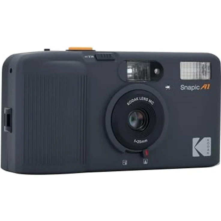 KODAK Snapic A1 35-mm-Filmkamera, 2-Zonen-Fokus, wiederverwendbar, leicht und kompakt, Rhino Grey – Bild 3