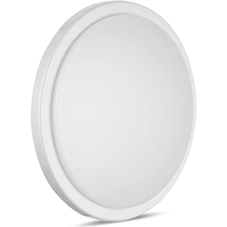 REV SENSO Deckenlampe, LED Deckenleuchte mit 360° Bewegungssensor, Ø 29, H:7 cm, 24W. Lampe 2160lm, IP54, weiss – Bild 2