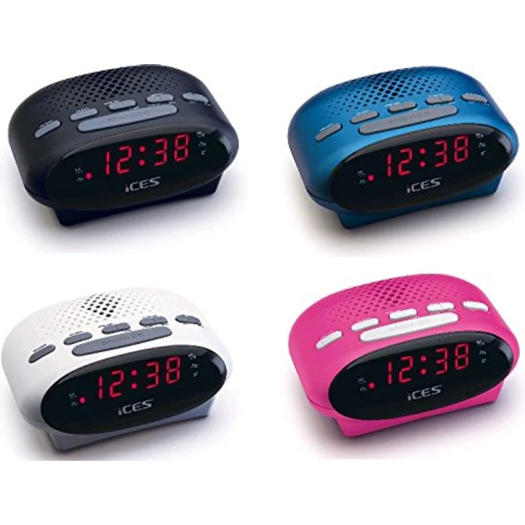 iS ICR-210 Uhrenradio (2X Weckzeiten, Schlummerfunktion, Sleeptimer) pink – Bild 7