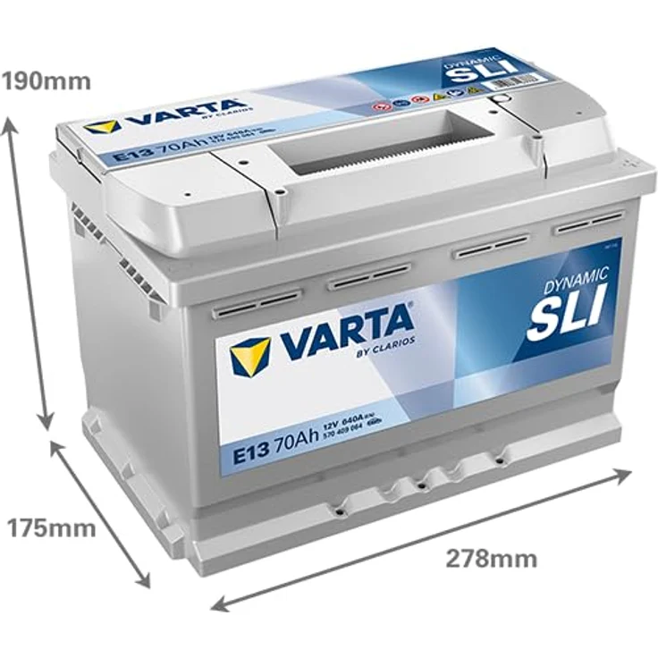 Starterbatterie Varta Schwarz Dynamische 12V 70Ah L3 E13 - 640A – Bild 4