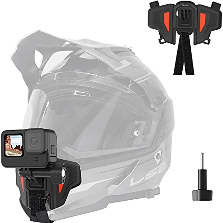 New Motorcycle Helmet Chin with J Hook Mount for GoPro Kameras