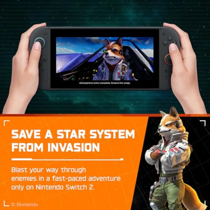 Nintendo Star Fox, Remake des Nintendo 64-Spiels Lylat Wars, PEGI Edition, Deutsch spielbar für Nintendo Switch 2 – Bild 2