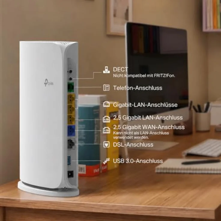 TP-Link TP-LinkBox 7, DSL-Router mit Wi-Fi 7 bis zu 3,6 GBit/s, VDSL Super-Vectoring, 2,5 Gbit/s Multi-Gig-Konnektivität, umfangreiche Telefoniefunktionen – Bild 2