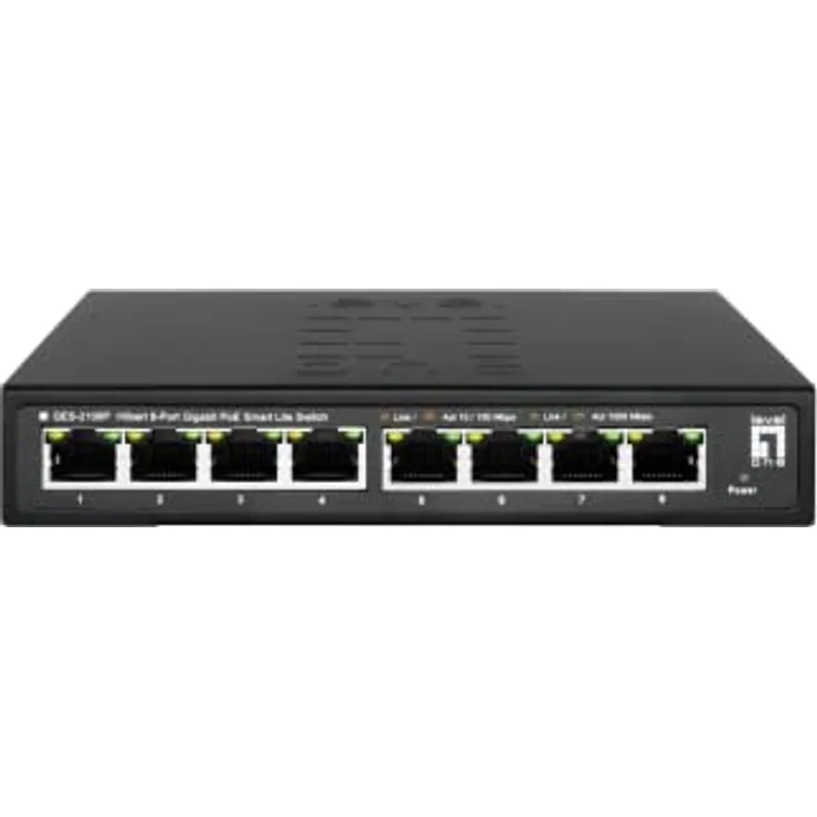 LevelOne GES-2108P 8-Port Gigabit PoE Switch