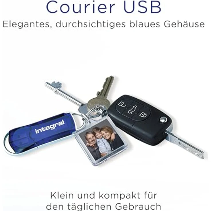 Integral USB-Stick, 128 GB, USB 2.0, Blau – Bild 6