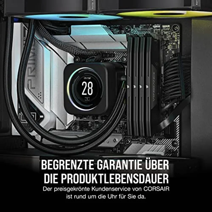 Corsair Vengeance - DDR5 - Kit - 32 GB: 2 x 16 GB - DIMM 288-PIN - 5600 MHz - PC5-44800 - CL36 - 1.25 V - ungepuffert - non-ECC - Schwarz (CMK32GX5M2B5600C36) – Bild 6