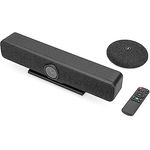 DIGITUS 4K All-In-One Video Bar Pro - Videokonferenz-System - 4 Mikrofone & 1 Tischmikrofon, 1 Lautsprecher - Schwarz