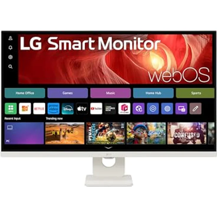 LG Smart Monitor 32U721SA-W.AEU, 32 Zoll 4K UHD Monitor mit HDR10, IPS-Panel, webOS 24, USB-C (65W), Bluetooth, Schwarz – Bild 2