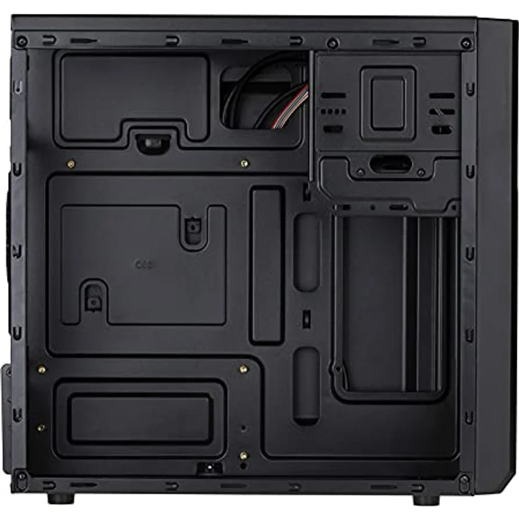 Akyga AK17BK Micro Tower PC Gehäuse, kompatibel mit Micro ATX/Mini ITX, 2x USB 3.0, schwarz – Bild 3