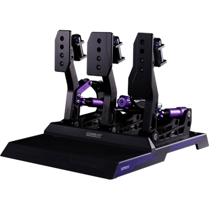 CONSPIT CPP-Lite 3, hydraulisches Sim Racing Pedalset mit M-DVF Vibrationsmodul und CNC-bearbeiteter Aluminiumkonstruktion