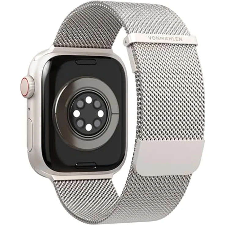 Vonmählen Milanese Loop 2 Armband für Apple Watch, 44/45/46/49 mm, Champagne, versandkostenfrei – Bild 4