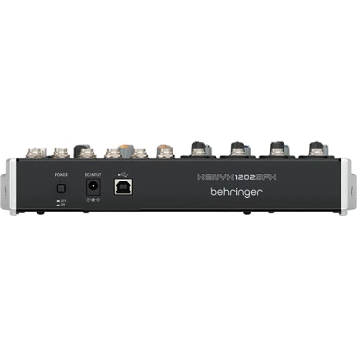 Behringer Xenyx 1202SFX, analogen Mischpult mit 12 Eingängen, USB-Streaming, Klark Technik FX-Prozessor und 3-Band-EQs – Bild 4