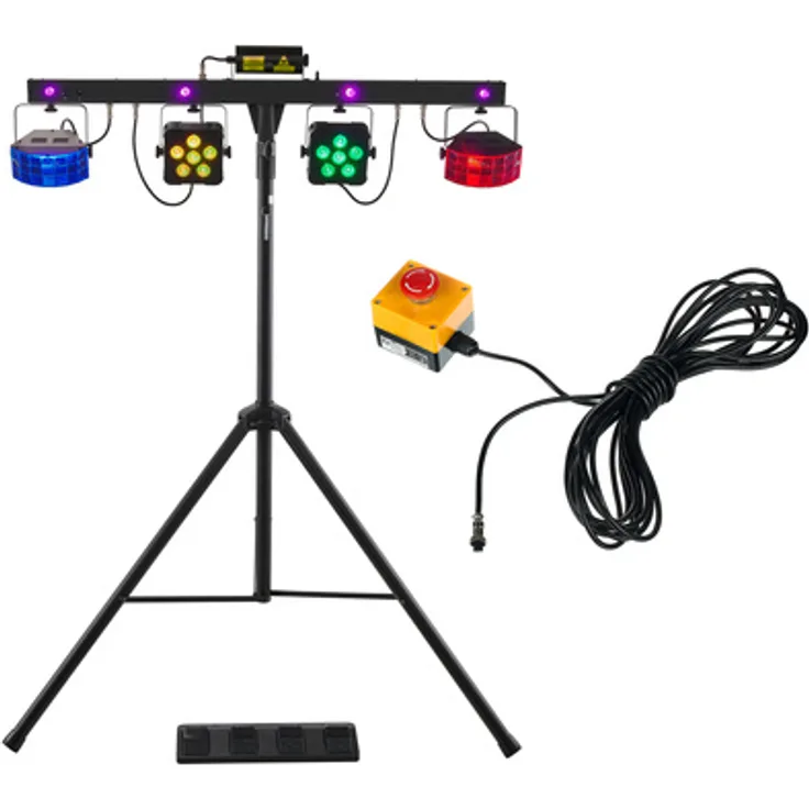 Stairville LED BossFx-1 Pro Bundle, professionelles Lichtset mit LaserGuardian 10