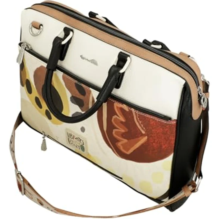 Anekke Alma Briefcase L, Multicolor Laptop-Tasche mit verstellbarem Schulterriemen, 41 x 30 x 7 cm – Bild 5