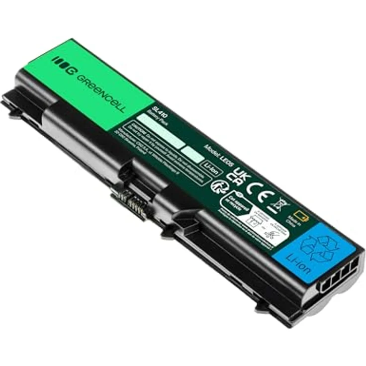 Green Cell Laptop-Batterie, 6 Zellen, 4400 mAh, Schwarz, kompatibel mit Lenovo ThinkPad Edge 14/15, E525, T410, T420, T510, T520, W510 – Bild 3