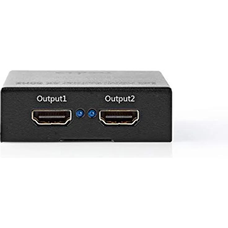 HDMI T Splitter | 2-Port Port(s) | HDMIT Eingang | 2X HDMIT Ausgang | 4K@60Hz | 18 Gbps | Metall | Anthrazit