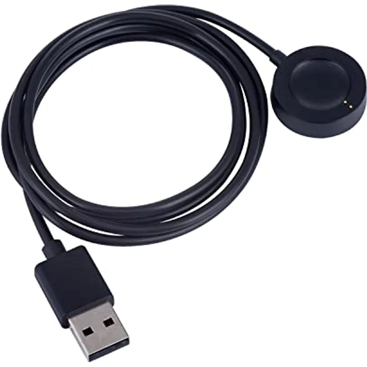 Akyga AK-SW-37, Magnetisches USB-Ladekabel für Smartwatches, 1 m, Schwarz