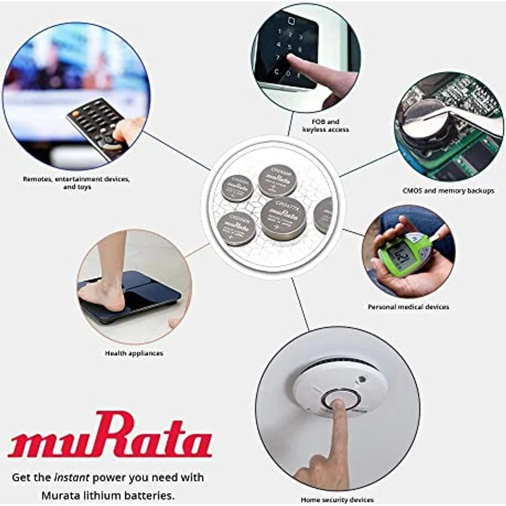 Murata CR2032-BEABAE Knopfzelle CR 2032 Lithium 3V 5St. – Bild 4
