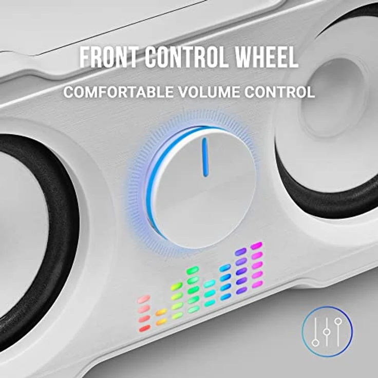 Mars Gaming MSCUBEW, Kompakte RGB Gaming-Lautsprecher mit 35W DSP Sound – Bild 5