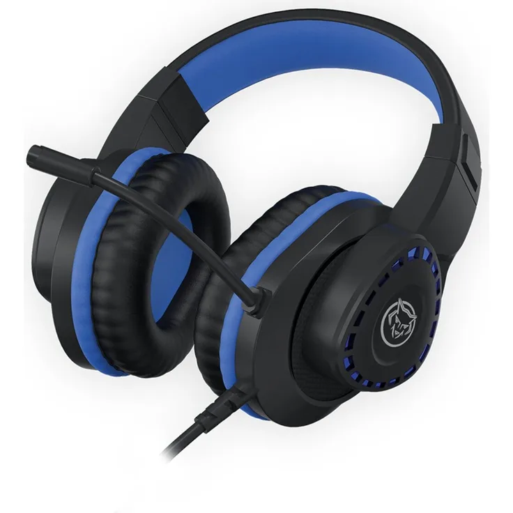 Qware Gaming Headset Tulsa, Kabelgebundenes Headset mit klarer Soundqualität, kompatibel mit Xbox, PS5/PS4 & Nintendo Switch, Blau