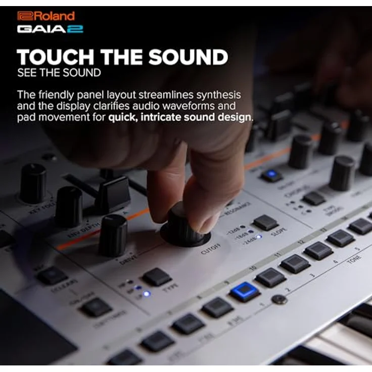 Roland GAIA 2 Synthesizer mit modernen Klangmöglichkeiten | Hybride Soundengine kombiniert Wavetable- & virtuell-analoge Klangerzeugung | Integriertes Motional Pad – Bild 3
