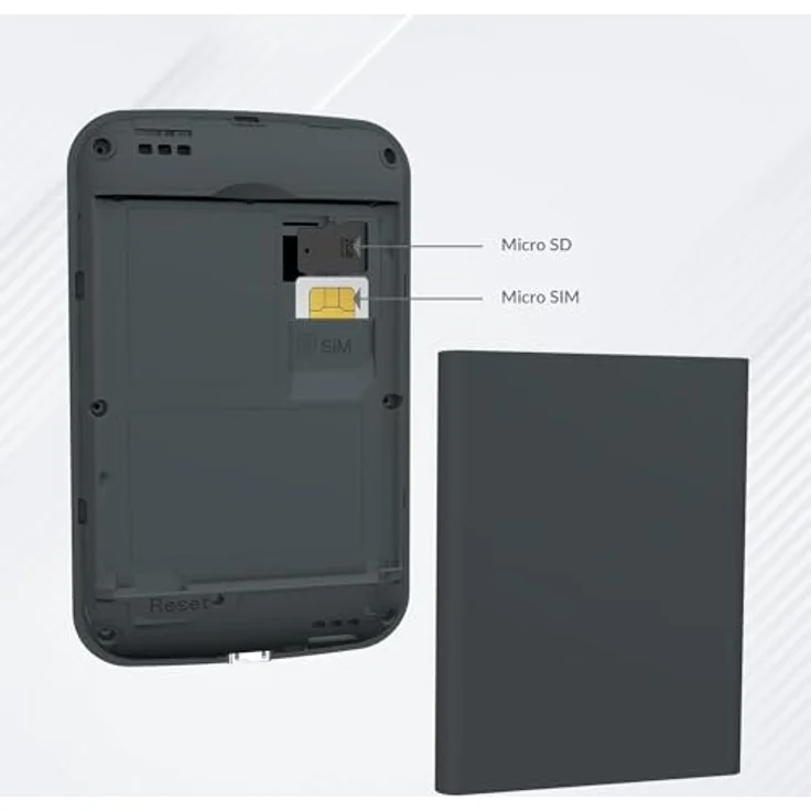 STRONG 4G Mobiler Hotspot, tragbarer WLAN Router, 150 Mbit/s, ideal für Reisen, Messen und Studenten, Schwarz – Bild 4