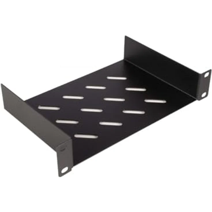 Equip Rack Shelf, 150 mm, 1U, Schwarz, für Server-Zubehör – Bild 1