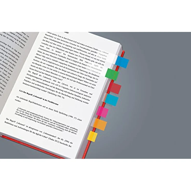 Sigel Notizzettel HN684, 10x50 Streifen, Multicolor transparente Haftmarker, farbsortiert – Bild 2