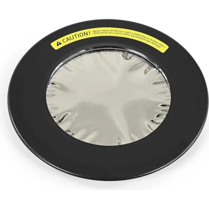 Omegon Sonnenfilter 114mm, hochwertiger Kamera-Filter mit Astro Solar Sonnenfolie ND5, passend für Omegon Basic Teleskope – Bild 1