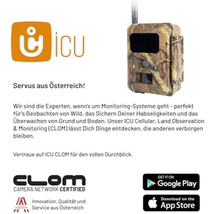 ICUserver ICU CLOM EasyCam, Wildkamera mit 4G/LTE, 50° Linse, 0,3s Auslösezeit, wetterfest, inkl. 500 Coins und 16 GB SD-Karte – Bild 9