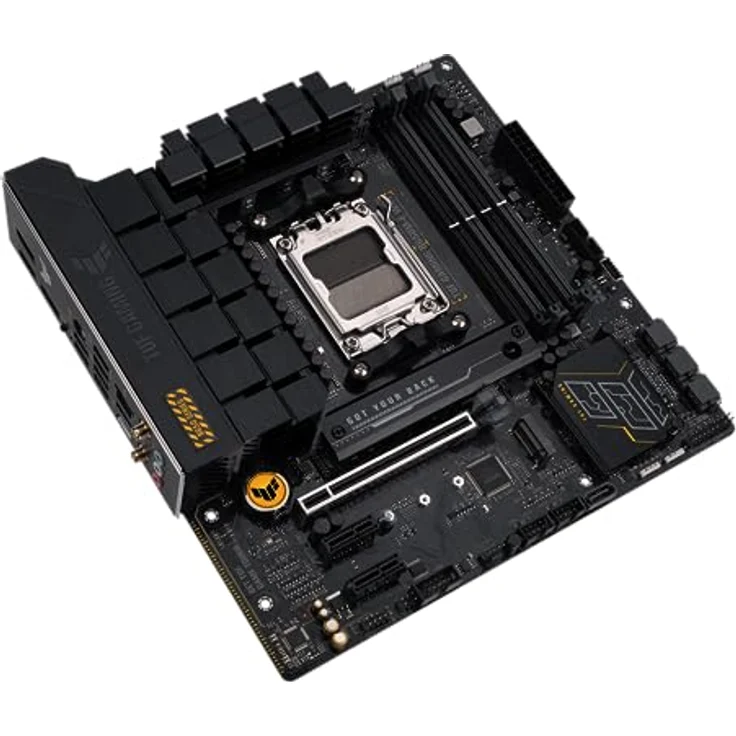 ASUS TUF B850M-E Gaming WIFI (AM5) Micro ATX Mainboard, bis zu 256 GB DDR5 RAM, Wi-Fi 6E, grau – Bild 4