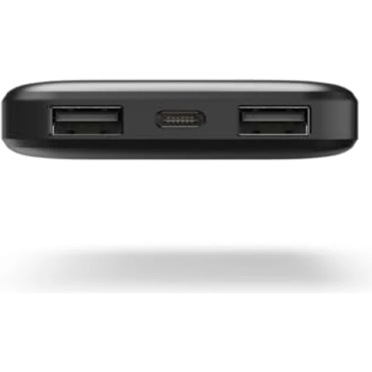 Hama Powerbank Pocket 5 5000mAh (externer Akku mit 2x USB A, Power Pack zertifiziert, LED Anzeige, Akku Pack Handy Zubehör, Tablet, Bluetooth Box etc., tragbares Ladegerät klein) anthrazit – Bild 2