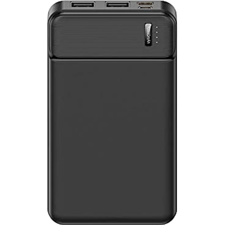 MaxLife Maxlife 10.000mAh Powerbank mit 2x 2.4A USB-Anschlüssen - Schwarz – Bild 4