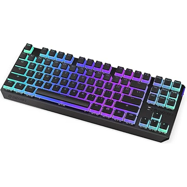 ENDORFY Thock TKL Wireless Red Pudding, Kailh Box Red Linear switches, PBT Pudding keycaps Wireless Keyboard 2.4 GHz and Bluetooth, TKL 80% Mechanical Keyboard, QWERTY Layout | EY5A119 – Bild 1