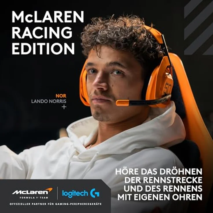 Logitech G Astro A50 X, kabelloses Gaming-Headset mit PRO-G Graphene Lautsprechern, PLAYSYNC für Xbox Series X|S + PS5 + PC/Mac, Bluetooth, HDMI 2.1 Passthru, 24 Stunden Spielzeit, Papaya Orange – Bild 2