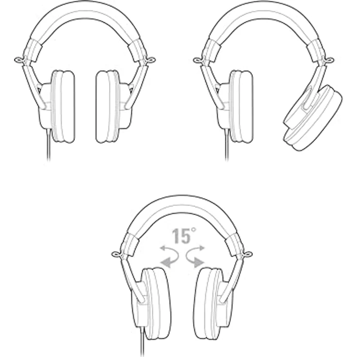 Audio Technica ATH-M20x DJ-Kopfhörer für Studio – Bild 5