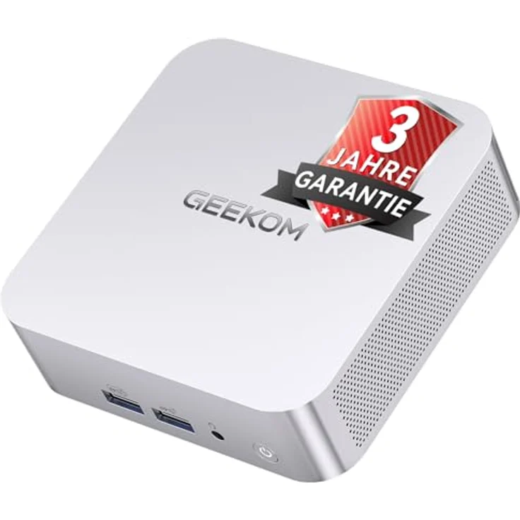 GEEKOM A7 Mini PC, AMD Ryzen 5 7545U, 16GB DDR5, 500GB SSD, Windows 11 Pro, AMD Radeon 740M, 8K Unterstützung, 6xUSB, ideal für Business/Home Office/Kreatives Design – Bild 1
