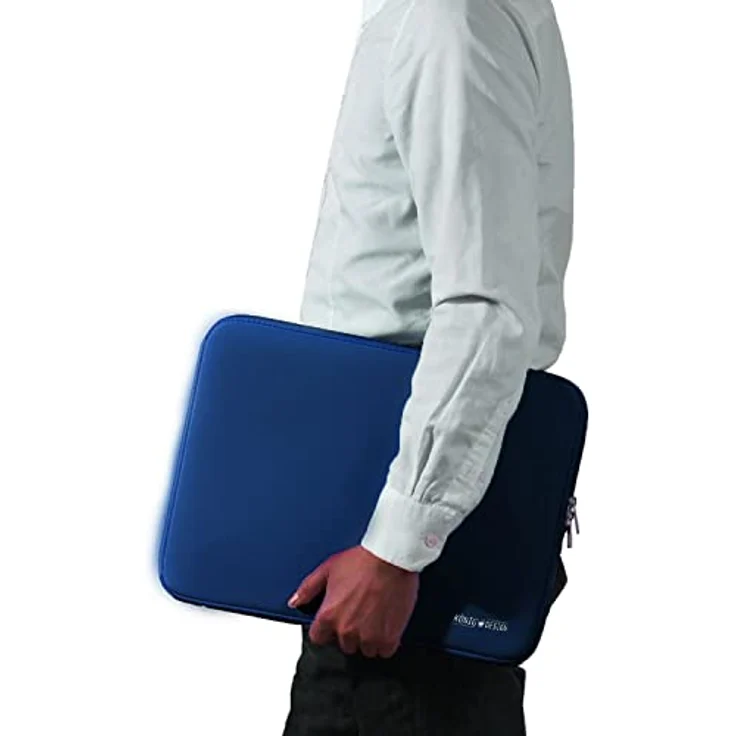 König Design Laptoptasche Laptophülle 16 Zoll stoßfeste Notebooktasche Dunkelblau – Bild 5