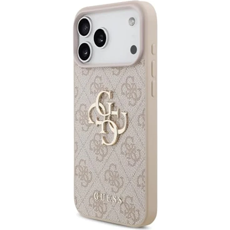 CG MOBILE Guess 4G Groß Logo Hülle für iPhone 17 Pro, Kunstleder Hardcase in Pink mit hohem Schutz – Bild 2