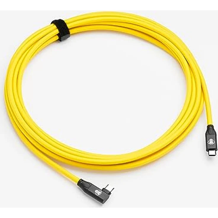 Cobra Tether CobraTether USB-C auf USB-C Kabel 90°, 5m, Gelb – Bild 2