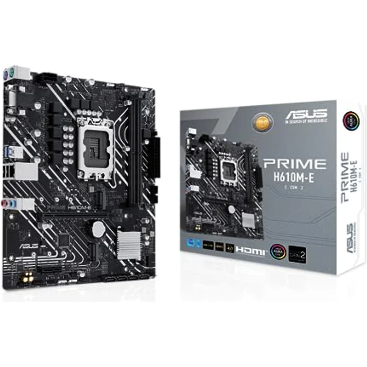 ASUS Prime H610M-E-CSM Mainboard Sockel Intel LGA 1700 (Intel H610, mATX, DDR4 Speicher, PCIe 4.0, 2X M.2, COM Header, RGB Header) – Bild 1