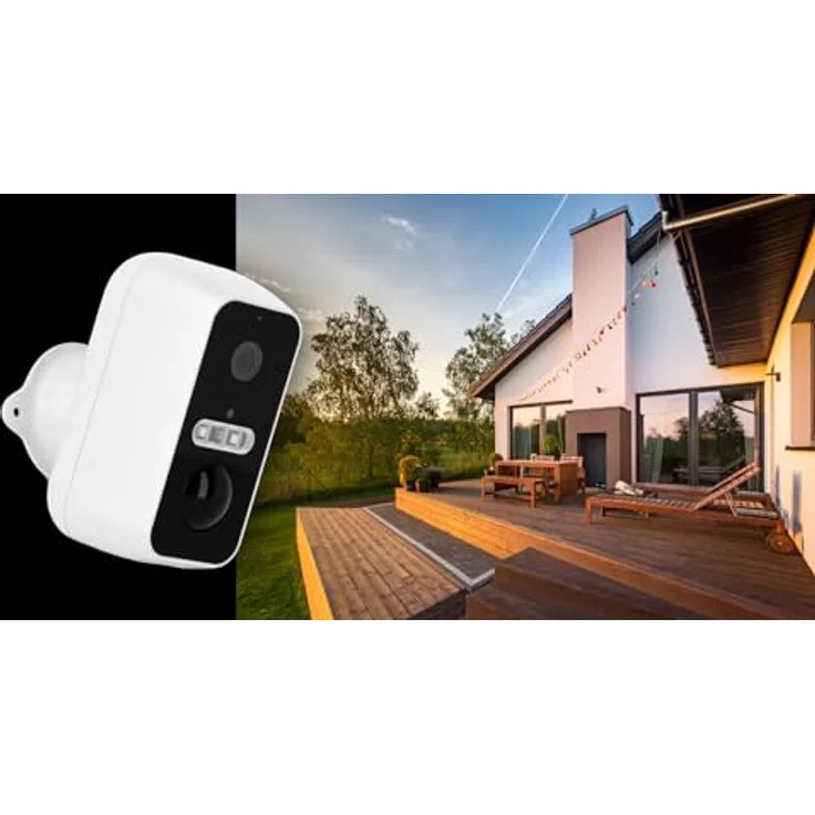Rollei Wireless Security Cam 2K – Bewegungserkennung, Kabellose Stromversorgung, App-Steuerung und Einfache Montage für Hochauflösende Überwachung (Outdoor) – Bild 3