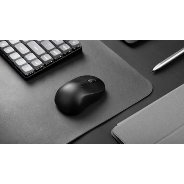 Keychron M4 Kabellose Maus, PixArt 3395-Sensor mit programmierbarer Makrotaste 26.000 DPI, 4000Hz 2.4GHz Bluetooth 5.1, 35 g, ultraleichtes ergonomisches Design – Schwarz – Bild 2