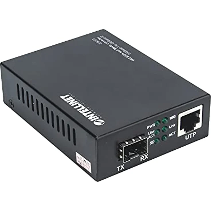 Intellinet Medienkonverter, Transceiver, Schwarz - 10 GigE, 5 GigE, 2.5 GigE, RJ-45 / SFP+ bis zu 100 m – Bild 2