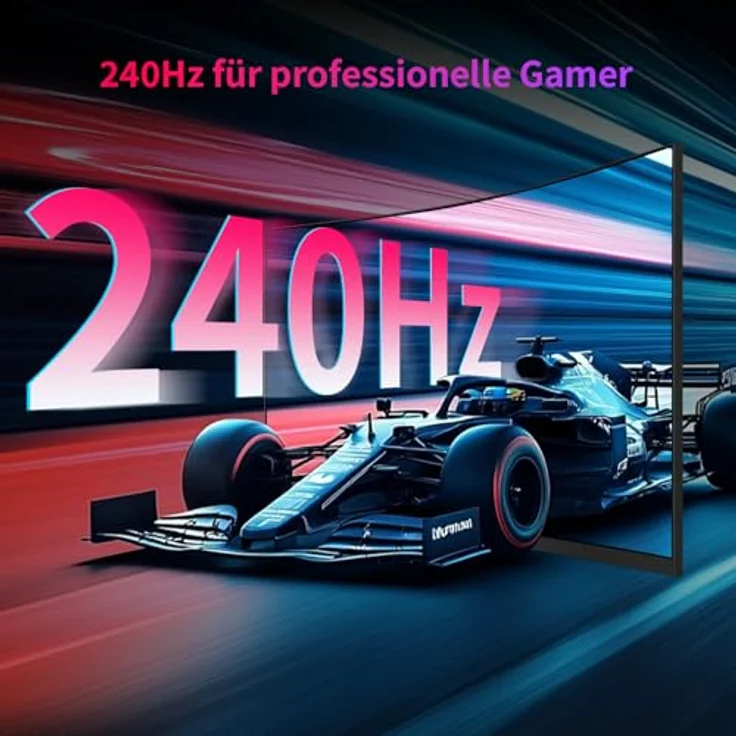 KTC 32 Zoll Curved 1000R Gaming Monitor, 2K WQHD (2560x1440p), 240Hz, 1ms, FreeSync/G-Sync, 4000:1 Kontrast, 2x DP 1.4, 2x HDMI 2.0, VESA Unterstützung – Bild 2