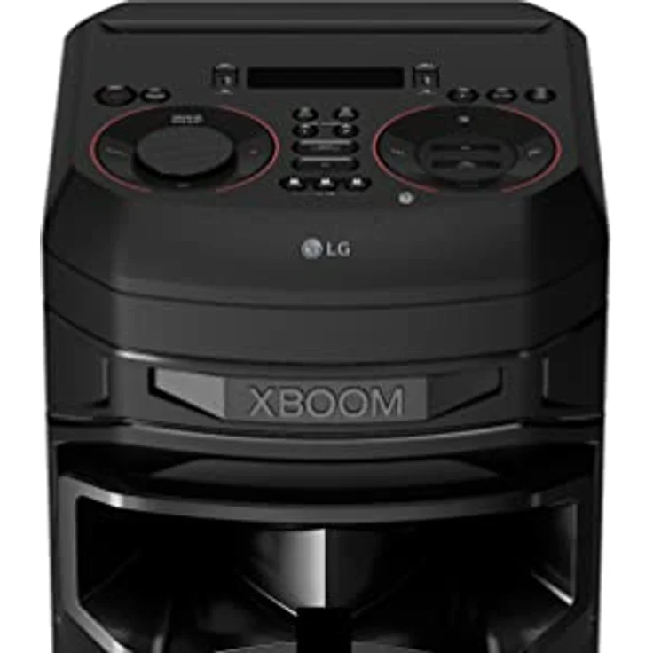 LG XBOOM RNC9, 2-Wege-Soundsystem mit 4 Lautsprechern (Dolby Audio, Karaoke- & DJ-Funktionen, Beleuchtung), Schwarz [Modelljahr 2023] – Bild 2