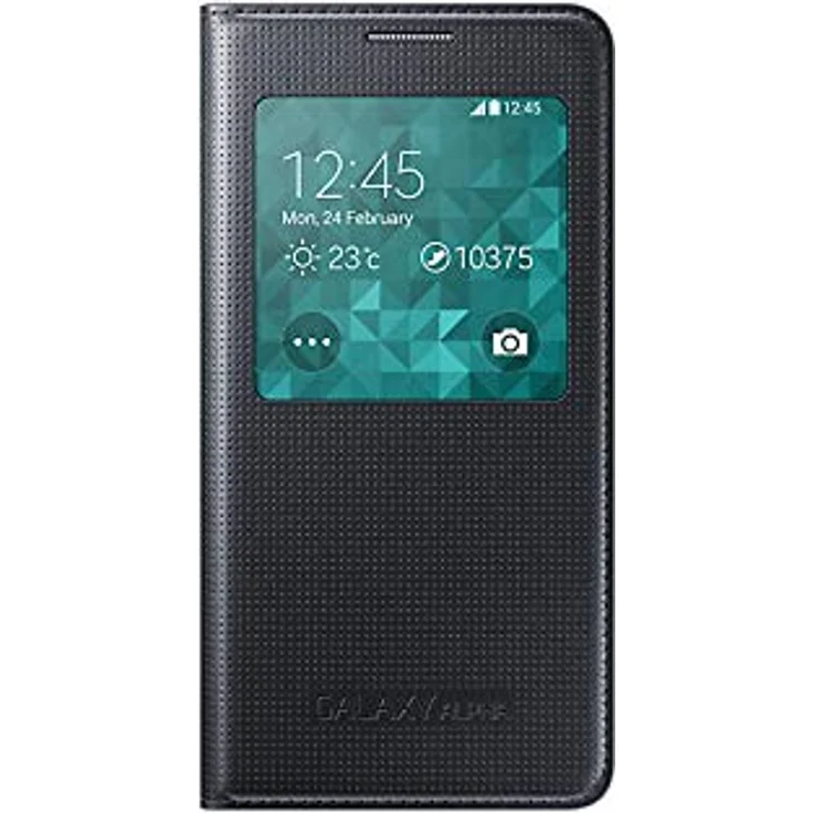 Samsung Cover S-View EF-CG850BS Galaxy Alpha silber – Bild 3